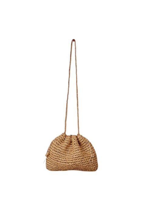 Springmoonatelier Natural Neutrals Handmade Cream Raffia Shoulder And Crossbody Bag – Chic And Elegant