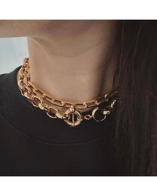IN CAUDA VENENUM Metallic Varuna Necklace