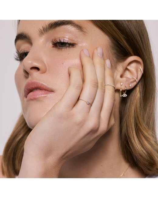 Dyamka Metallic Diamond Chain Ring