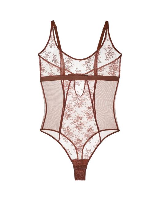Journelle Red Romy Bodysuit Pecan