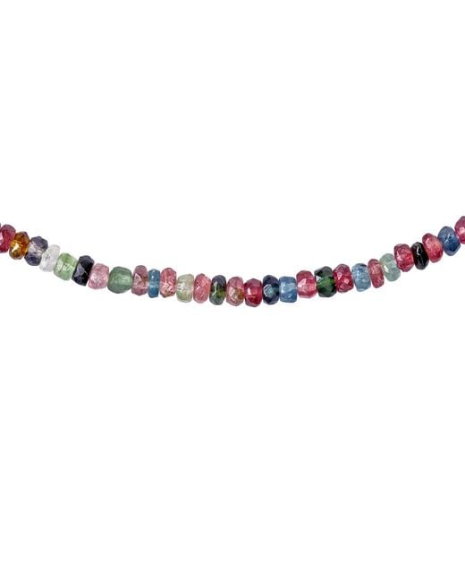 Bombyx House Metallic Birthstone October Tourmaline Bead Necklace