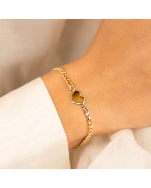 LOTT.gioielli Metallic Classic Link Bracelet Heart