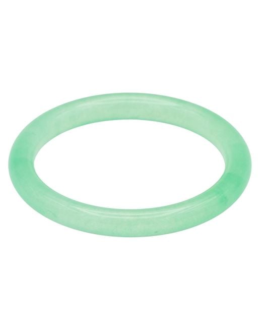 seree Blue Pond Cyan Skinny Round Jade Stone Bangle