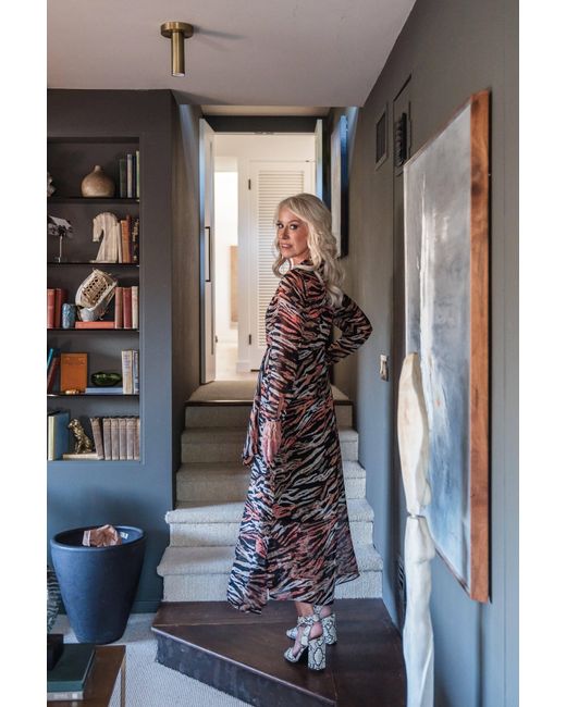 Jennafer Grace Brown Triana Tiger Minaret Dress