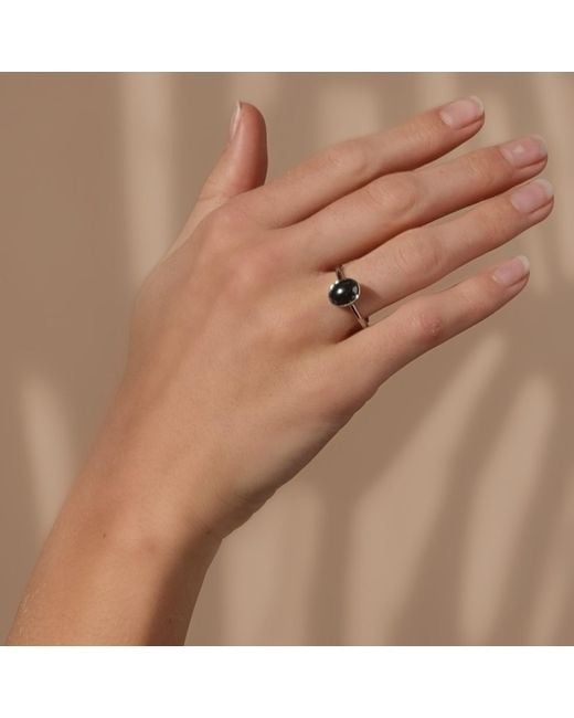 Rejected Hearts Club Metallic Hematite Healing Stack Ring