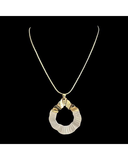 Nart Nature Making Art Metallic Neutrals The Gout Buriti Natural Fiber Necklace