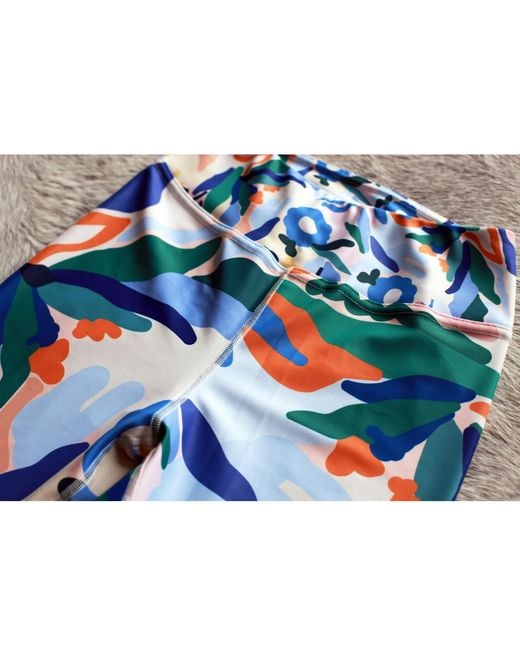 Jessie Zhao New York Blue High Waist Yoga Leggings