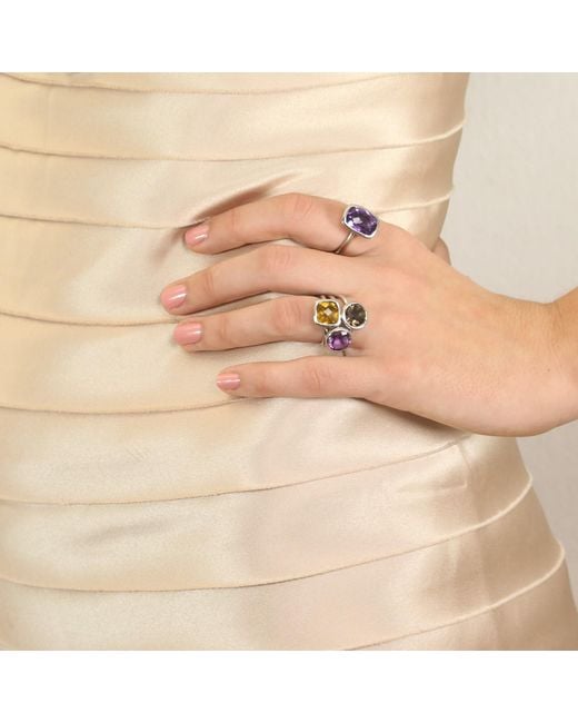 The Jewellery Store London Purple Desert Mirage Amethyst Ring