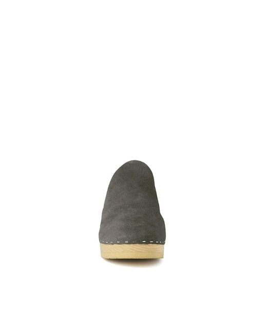 Rag & Co Gray Darcie Suede Clogs