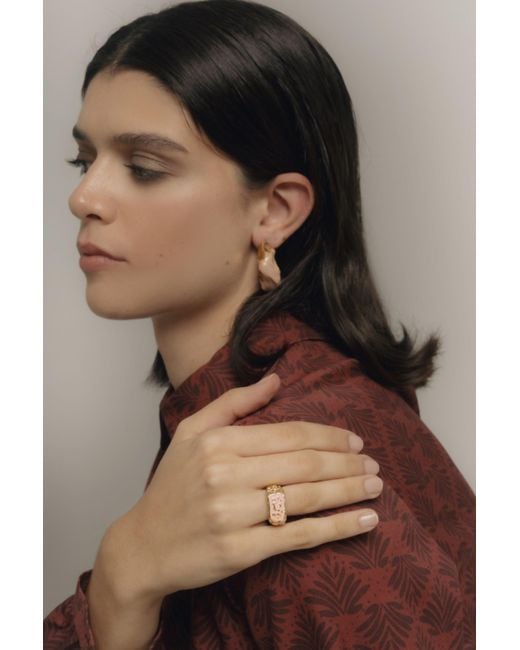 Lavani Jewels White Magma Ring