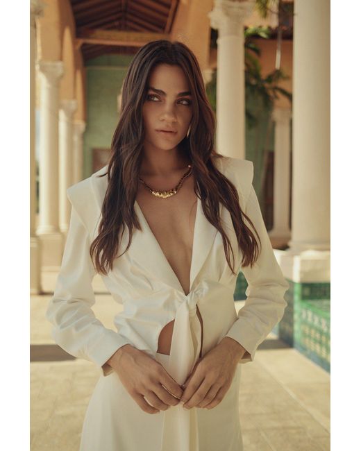 Luum White Aranci Blouse
