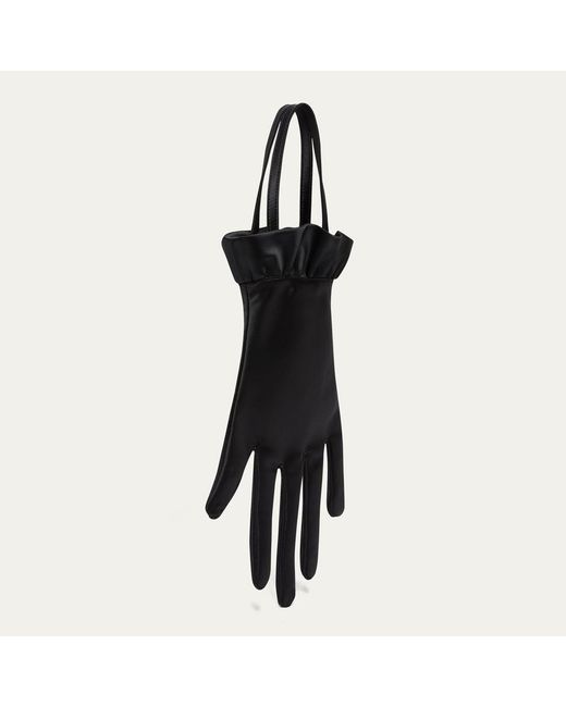 Lulu Guinness Black Satin Hand Bag
