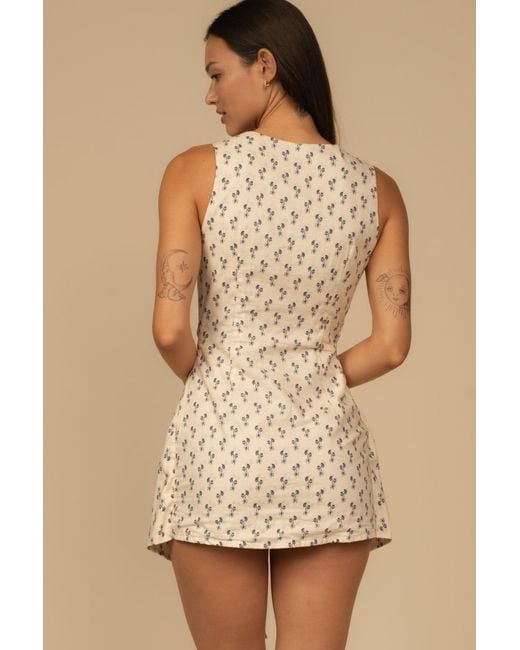 Montce Natural Cynthia Floral Ale Dress