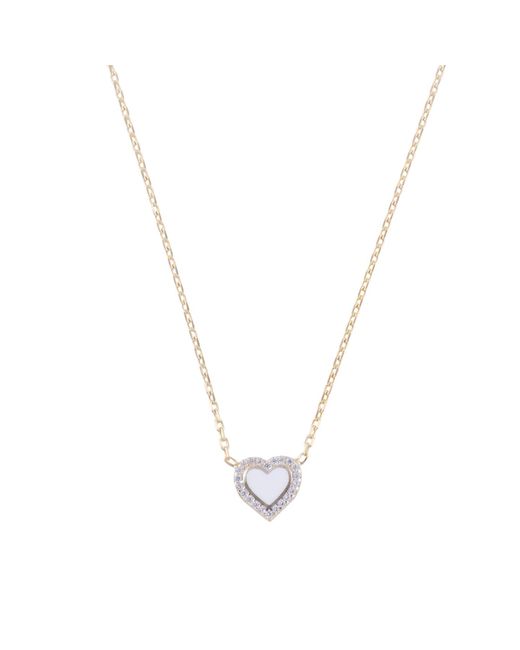 SHYMI Metallic Enamel & Pave Mini Heart