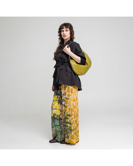 ARTISTA Yellow Fennel Wide Leg Pants