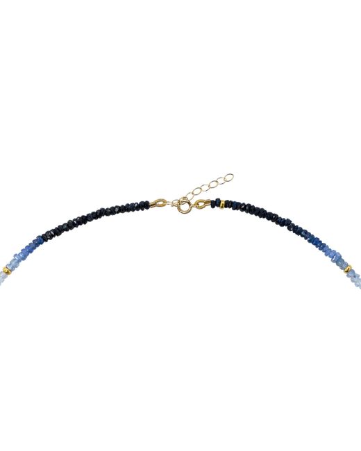 Bombyx House Blue Sapphire Ombre Station Necklace
