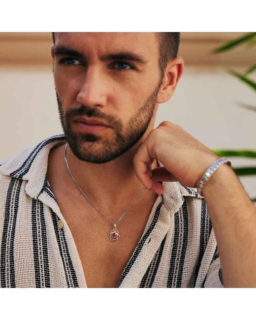 Charlotte's Web Jewellery Metallic Sacral Chakra Necklace for men