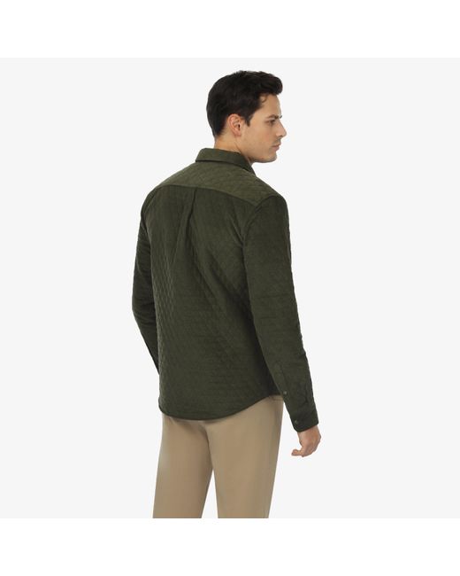Vustra Gray Everglade Quilted Overshirt for men