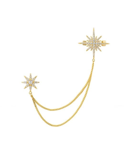 Latelita London Metallic Andromeda Starburst Brooch With Pin