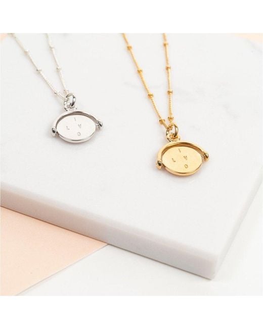 Auree Jewellery Metallic Verona Spinning I Love You Pendant