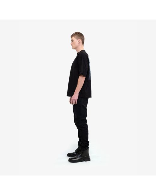 PLACE OF ELMS Black Angel Falls T-Shirt for men