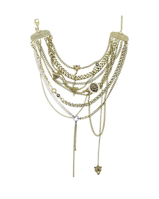 Bayemeyc Metallic L'Empire Layered Chain Necklace