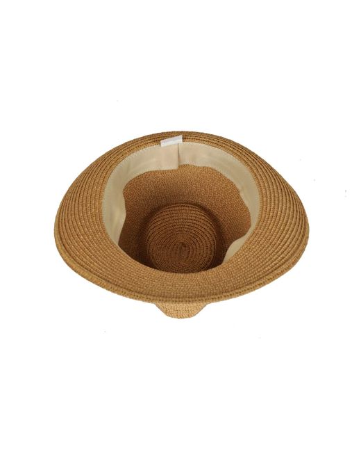 DAVID WEJ Black Hugo Trilby Straw Hat for men