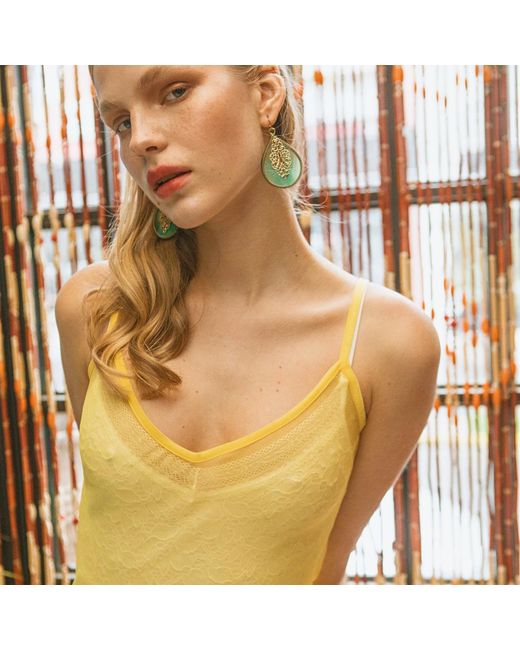 Roses Are Red Green The Venus Silk Slipdress