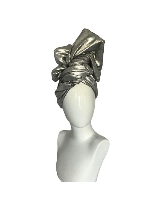 Romer Millinery Metallic Twisturban Turban
