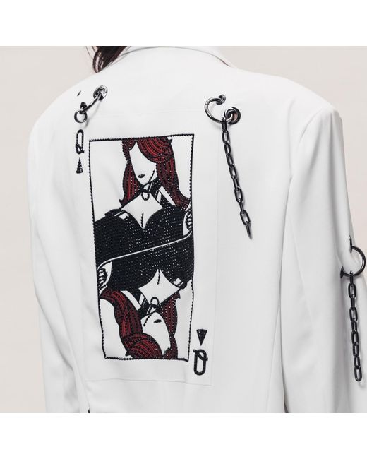 Vazaf White Signature Blazer