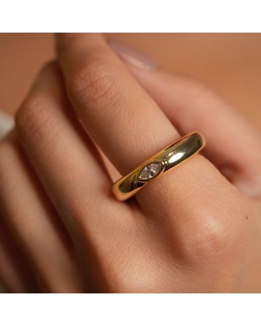 Argento Vivo Metallic Rounded Heirloom Ring