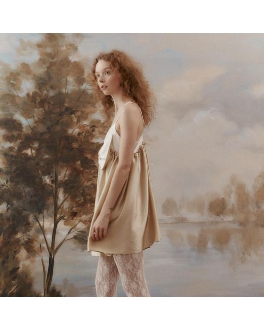 Lisa The Label Natural Angel Bow Dress