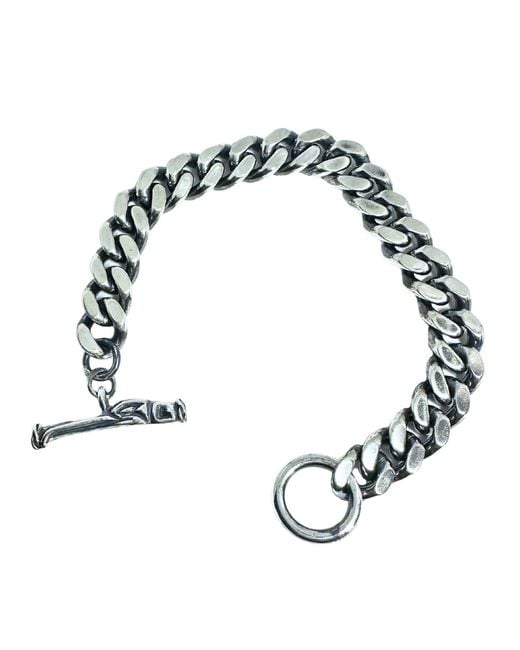 Tg-Jewellery by Tamara Gervasio Blue Celtic Bird Curb Chain Bracelet for men