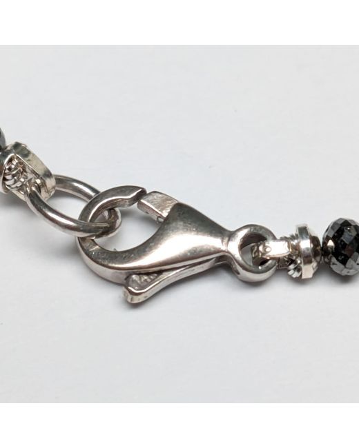 Rahul's Jewels Black 7.5 Genuine Diamond Strand Bracelet