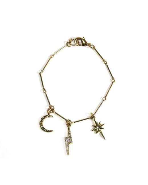 Rachel Nathan Metallic Chain: Thunder & Lightning Bracelet