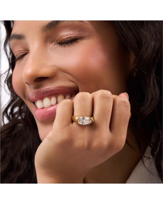 Onewildone Metallic Stop Hiding Your Magic Statement Pear Ring