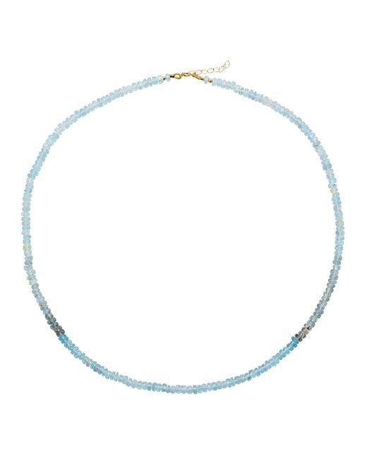Bombyx House Blue Moss Aquamarine Ombre Necklace