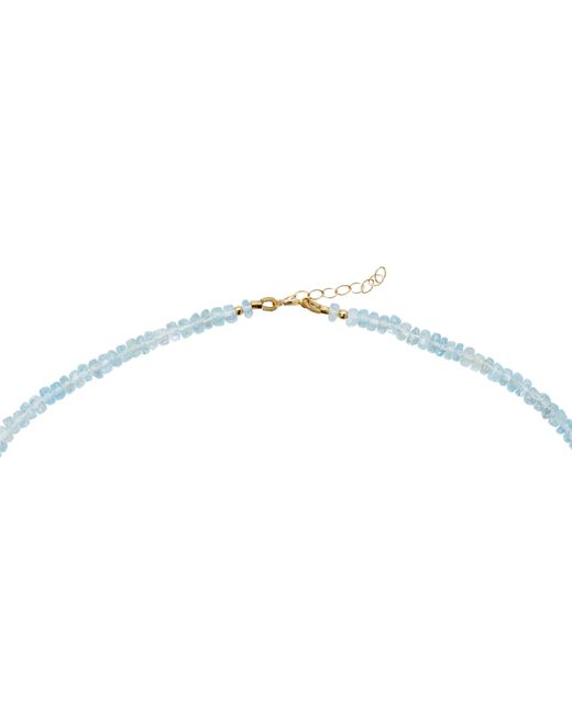 Bombyx House Blue Moss Aquamarine Ombre Necklace