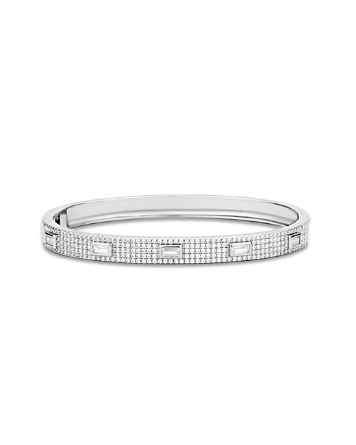 SHYMI White Baguette And Pave Bangle