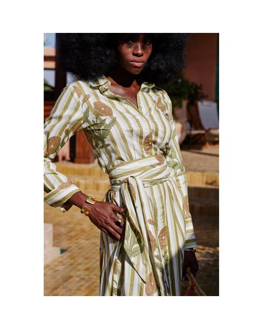 At Last Yellow Cotton Marigold Dress