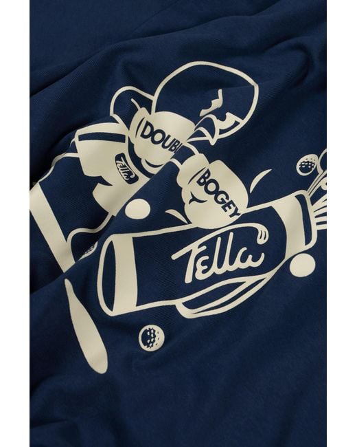 FELLA SWIM Blue Double Bogey Boxer T-Shirt for men