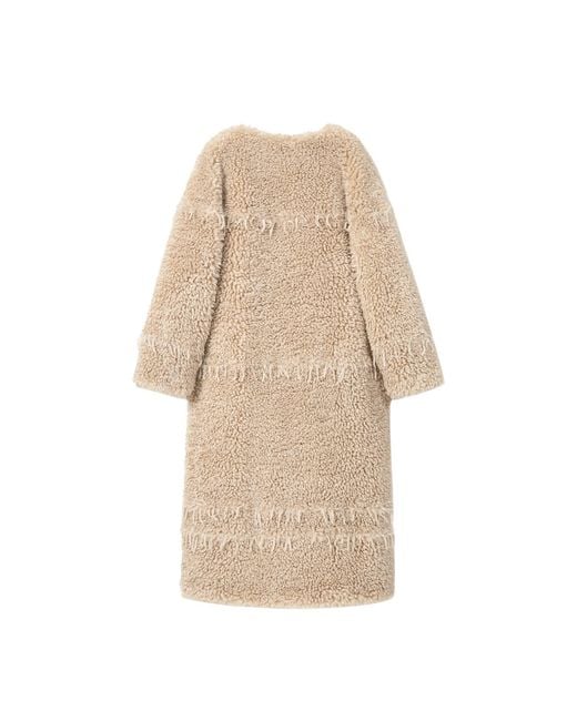 Jakke Natural Neutrals Arc Lines Coat