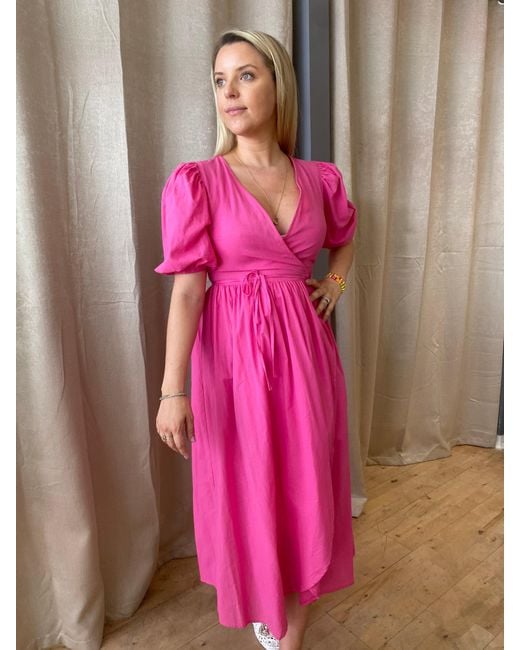 Lula-Ru Pink Belle Cotton Dress