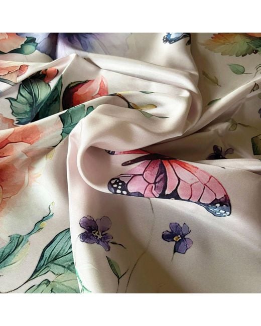 Ralufineart Pink Butterfly Waltz Scarf