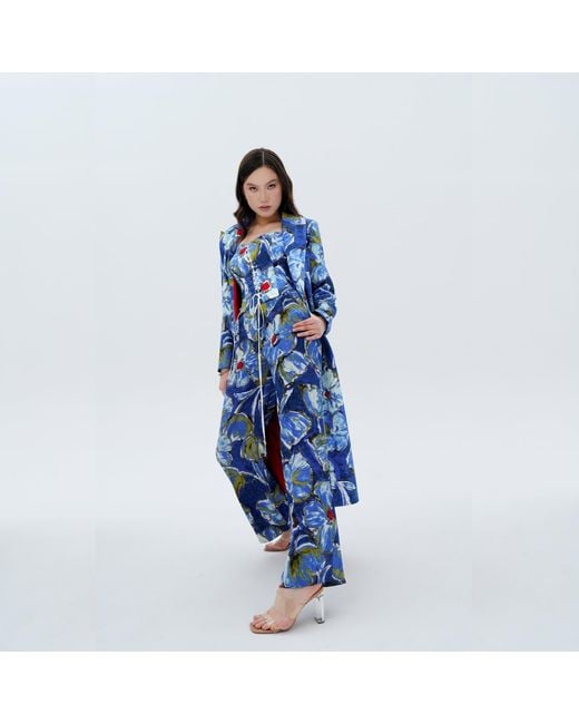 Elsava Blue Of Silence Longline Blazer