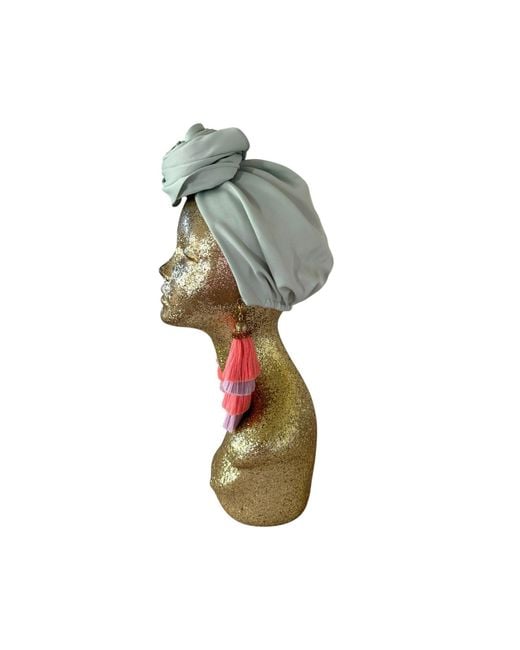Julia Clancey Green Edith Mint Swinglette Turban