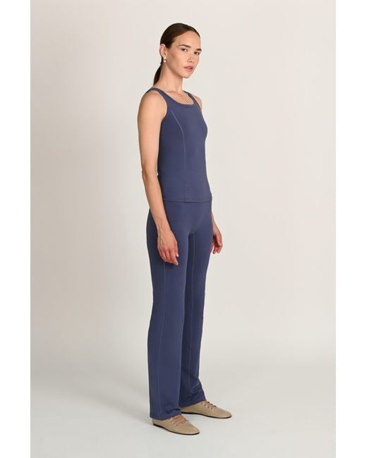 The Koozy Blue Jasmin Square Neck Vest