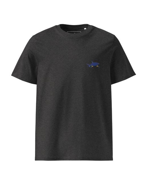 Anchor and Crew Black Heather Shark Gone Swimming for men