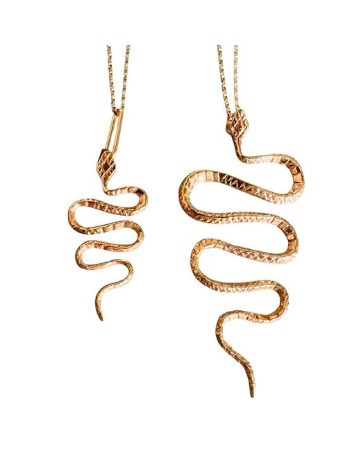Aki Roc Jewelry Metallic The Power Snake Necklace