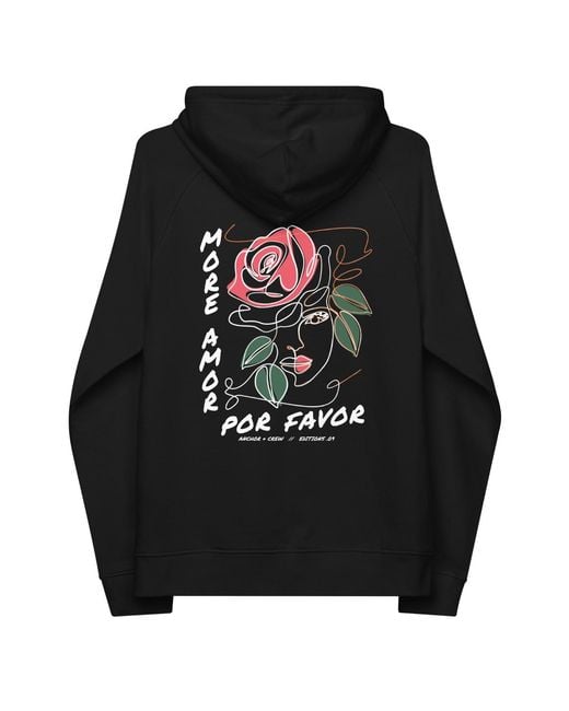 Anchor and Crew Black Nine More Amor Por Favor Editions Organic Cotton Hoodie